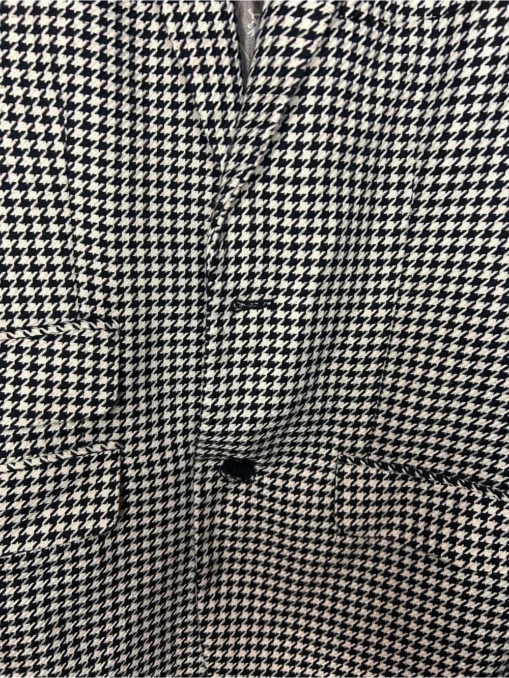 Stacy Adams Black & White Houndstooth Sport Coat
